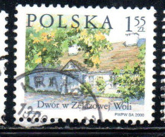 POLONIA POLAND POLSKA 2000 COUNTRY ESTATES ZELAZOWA WOLA 1.55z USED USATO OBLITERE' - Gebraucht