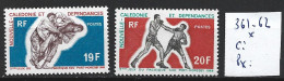 NOUVELLE-CALEDONIE 361-62 * Côte 11 € - Unused Stamps