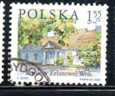 POLONIA POLAND POLSKA 2000 COUNTRY ESTATES ZELAZOWA WOLA 1.55z USED USATO OBLITERE' - Oblitérés