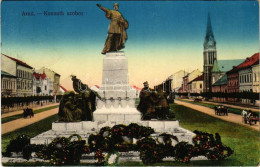 T2/T3 1914 Arad, Kossuth Szobor. Kerpel Izsó Kiadása / Statue (EK) - Zonder Classificatie