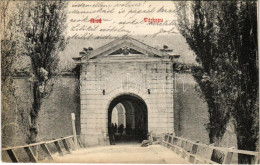 * T2 1908 Arad, Várkapu, Koldus, Császári Címer. Kerpel Izsó Kiadása / Castle Gate, Beggar - Ohne Zuordnung