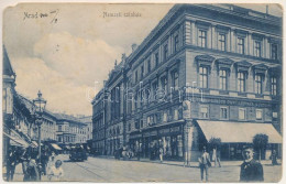 T3/T4 1906 Arad, Nemzeti Színház, Hoffmann Sándor Divatáruháza A Fecskéhez, Lóvasút / Theatre, Shop, Horse-drawn Tram (á - Sin Clasificación