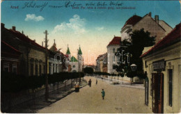 T2 1916 Arad, Deák Ferenc Utca, Román Polgári Leány Iskola, Keresztury Kálmán üzlete / Street, Romanian Girl School, Sho - Non Classés