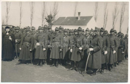 * T4 1932 Brassó, Kronstadt, Brasov; Román Katonák / Romanian Military, Group Of Soldiers. Atelier De Fotograf Carmen Ph - Unclassified
