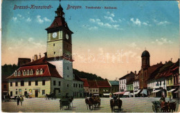 T2/T3 1912 Brassó, Kronstadt, Brasov; Tanácsház / Rathaus / Town Hall (EK) - Ohne Zuordnung