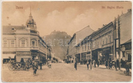 * T3 Déva, Str. Regina Maria / Mária Királyné útja, Minorits, Hirsch üzlete, Vár / Street View, Shops, Castle (kopott Sa - Ohne Zuordnung