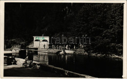 T2/T3 1936 Ferencfalva, Franzdorf, Valiug (Resicabánya, Resita); Strand, Fürdőzők, Motorkerékpár, Motorbicikli / Beach,  - Non Classificati