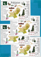 Pakistan - Motto Post Card Of Pakistan "5pc Lot" Pak Print - Pakistan