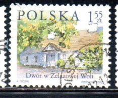 POLONIA POLAND POLSKA 2000 COUNTRY ESTATES ZELAZOWA WOLA 1.55z USED USATO OBLITERE' - Used Stamps