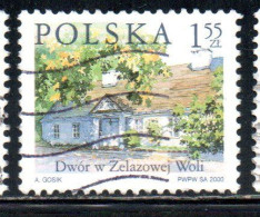 POLONIA POLAND POLSKA 2000 COUNTRY ESTATES ZELAZOWA WOLA 1.55z USED USATO OBLITERE' - Gebruikt