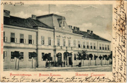 T2/T3 1901 Lugos, Lugoj; Honvéd Laktanya. Auspitz Lajos Kiadása / Military Barracks (EK) - Non Classés