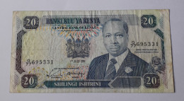 KENYA - 20 SHILLINGS - P 25  (1991) - CIRC - BANKNOTES - PAPER MONEY - CARTAMONETA - - Kenya