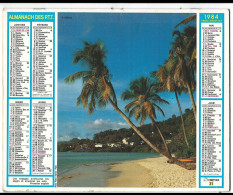 Almanach  Calendrier  P.T.T  - La Poste - 1984 - Antilles - Autres & Non Classés