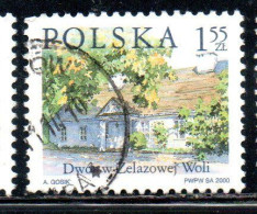 POLONIA POLAND POLSKA 2000 COUNTRY ESTATES ZELAZOWA WOLA ZELAZOWEJ WOLI 1.55z USED USATO OBLITERE' - Usati