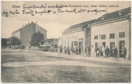 T2/T3 1930 Zsibó, Jibou; Strada Purulissum / Purulissum Utca, Hotel Unire Szálloda, Mindszent Salamon üzlete / Hotel, Sh - Ohne Zuordnung