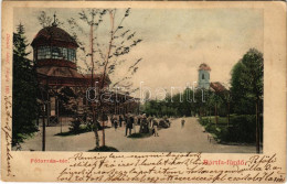 T2/T3 Bártfa, Bártfafürdő, Bardejovské Kúpele, Bardiov, Bardejov; Főforrás Tér. Divald Adolf 160. / Square, Promenade, S - Sin Clasificación