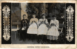 * T3/T4 1908 Csetnek, Stítnik; Csipke-tanoncok / Hungarian Folklore, Lace Patterns (Rb) - Sin Clasificación