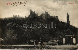 T2/T3 1917 Divény, Diwein, Divín; Várrom, Fogyasztási Szövetkezet üzlete és Saját Kiadása / Divínsky Hrad / Castle Ruins - Sin Clasificación