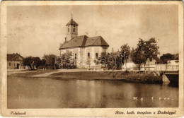 * T3 1944 Felsőszeli, Felső-Szeli, Horné Saliby; Római Katolikus Templom A Dudvággal. Fogyasztási Szövetkezet Kiadása /  - Ohne Zuordnung