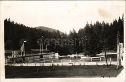 T2/T3 1940 Felsőzúgófürdő, Bad Ober Rauschenbach, Kupele Vysne Ruzbachy; Strandfürdő / Spa, Swimming Pool. Foto Pollyák  - Ohne Zuordnung