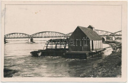 T3 1937 Galgóc, Frasták, Hlohovec; Mlynky Na Váhu / Hajómalom A Vágon, Híd / Váh River With Floating Ship Mills (boat Mi - Ohne Zuordnung