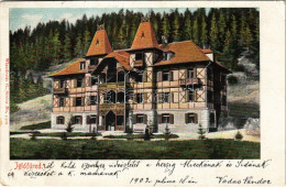 T3 1902 Iglófüred, Bad Zipser Neudorf, Spisská Nová Ves Kupele, Novovesské Kúpele; Hungária Villa. Wlaszlovits Gusztáv K - Unclassified