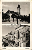 ** T3 Losonc, Lucenec; Római Katolikus Templom, Városháza, Takarékpénztár / Catholic Church, Town Hall, Savings Bank (ko - Ohne Zuordnung