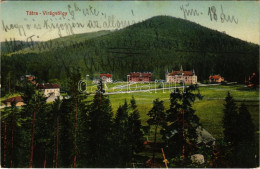 T2/T3 1909 Tátra, Tatry; Virágvölgy (Rózsavölgy), Blumental, Kvetnica; Látkép. Fuchs Gyula Felvétele és Kiadása / Genera - Ohne Zuordnung