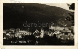 T2/T3 1924 Trencsénteplic, Trencianske Teplice; Látkép / General View. Foto Holoubkova (Trencín) Photo (EK) - Unclassified