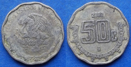 MEXICO - 50 Centavos 2002 Mo KM# 549 Estados Unidos Mexicanos Monetary Reform (1993) - Edelweiss Coins - Mexiko