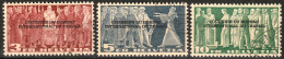 Suisse 1944: IV COURIER DU BUREAU INTERNATIONAL DU TRAVAIL (BIT) Zu+Mi-N° 81-83 Mit ET-⊙ GENÈVE 1.II.44 (Zu CHF 77.00) - Service