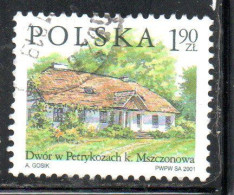 POLONIA POLAND POLSKA 2001 COUNTRY ESTATES PETRYKOZY 1.90z USED USATO OBLITERE' - Usati