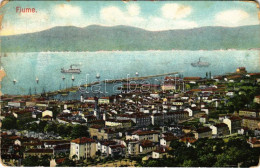 * T3/T4 1907 Fiume, Rijeka; General View, Steamships (szakadások / Tears) - Sin Clasificación