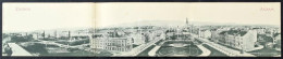 T3 1898 (Vorläufer) Zagreb, Zágráb; 3-részes Kihajtható Panorámalap / 3-tiled Folding Panoramacard (hajtásnál Szakadt /  - Ohne Zuordnung