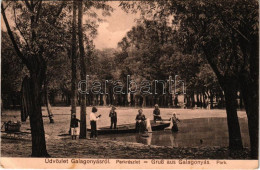 ** T2/T3 Galagonyás, Glogon, Glogonj; Park, Mosóasszonyok. Matcz Péter Kiadása / Washerwomen In The Park (EK) - Zonder Classificatie