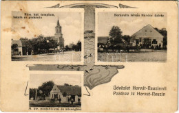 * T3 1911 Nezsény, Kisnezsény, Horvát-Neuzin, Neusin, Neuzina; Római Katolikus Templom, Iskola és Plébánia, M. Kir. Post - Non Classificati