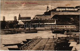 * T3 1908 Újvidék, Novi Sad; Pétervárad Vár, Nyitott Hajóhíd Elhaladó Uszállyal. Urbán Ignác Kiadása / Grad Petrovaradin - Non Classificati