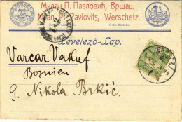 T4 1906 Versec, Werschetz, Vrsac; Versecz Városi és Versecz Járási Kiállítás 1902. Milan P. Pavlovits Reklámja / Exhibit - Unclassified