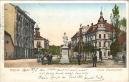 T2/T3 1901 Villach (Kärnten), Hans Gasserplatz / Square, Monument. Verlag Joh. Leon Sen. 322. (EB) - Sin Clasificación