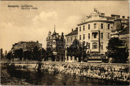 * T2/T3 1917 Sarajevo, Quaipartie / Apelova Obala / Quay, Tram, Bridge (EK) - Non Classés