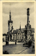 T2/T3 1943 Olomouc, Olmütz; Dreifaltigkeitssäule / Holy Trinity Statue, Town Hall, Automobile (EK) - Non Classés