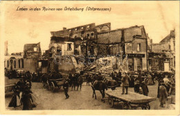 T2/T3 1915 Szczytno, Ortelsburg; Leben In Den Ruinen Von Ortelsburg / WWI Ruins, Hotel Wittek (fl) - Sin Clasificación