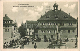 ** T2 Waltershausen, Markt Mit Rathaus Und Ratskeller / Market, Savings Bank, Town Hall, Inn - Unclassified