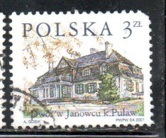 POLONIA POLAND POLSKA 2001 COUNTRY ESTATES JANOWIEC 3z USED USATO OBLITERE' - Usados