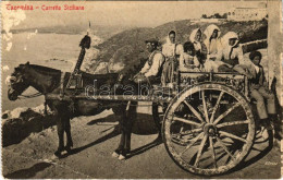 ** T4 Taormina, Carretto Siciliano / Italian Folklore, Horse Cart (b) - Ohne Zuordnung