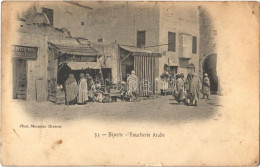 * T2/T3 1904 Bizerte, Boucherie Arabe / Arabian Butcher Shop, Folklore (EK) - Unclassified