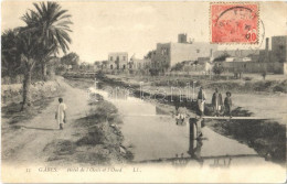 T2/T3 1906 Gabes, Hotel De L'Oasis Et L'Oued / Hotel, Wadi, River. TCV Card (EK) - Non Classés