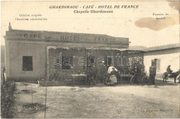 ** T2/T3 Ghardimaou, Café Et Hotel De France, Advertisement Card (non PC) (fl) - Ohne Zuordnung