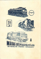 * T2/T3 1955 20 éves S MÁVAG Bélyeggyűjtő-Kör. Bélyegkiállítás Budapest / 20th Anniversary Of The Philatelist's Circle O - Ohne Zuordnung