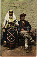 T2 1918 Bauernpaar Aus Dem Nordwesten Bosniens / Északnyugati Bosnyák Pár / Bosnian Folklore + "K.u.k. Milit. Post" - Sin Clasificación